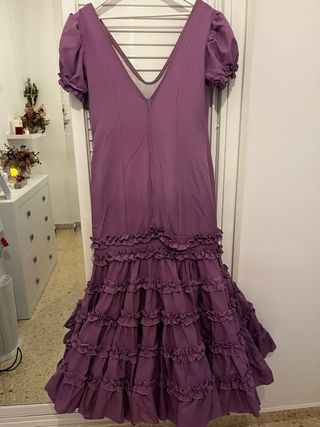 Vestido flamenca morado