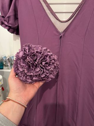 Vestido flamenca morado