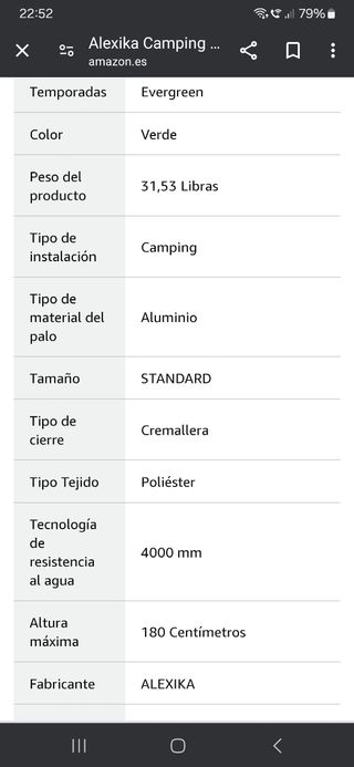 Alexika, tienda de campaña familiar