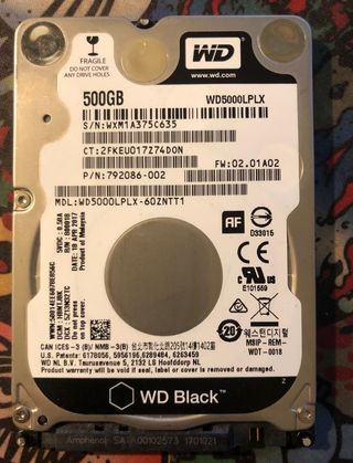Disco Duro HDD WD 2.5" 500GB