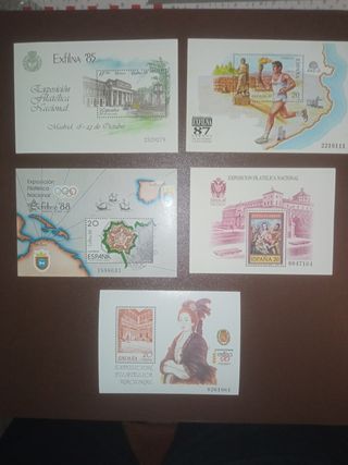 Sellos Hojas Bloque Exfilna