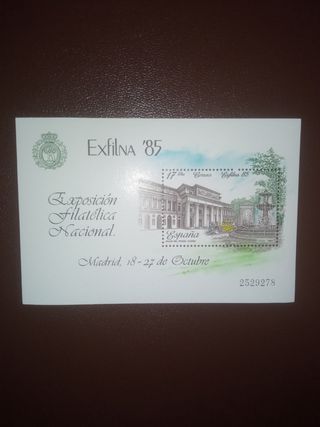 Sellos Hojas Bloque Exfilna