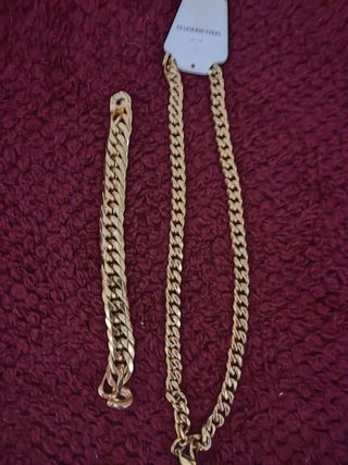 Pack cadena y pulsera de acero inox