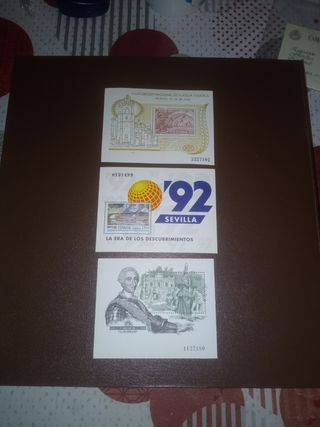 Sellos Hojas Bloque Varias