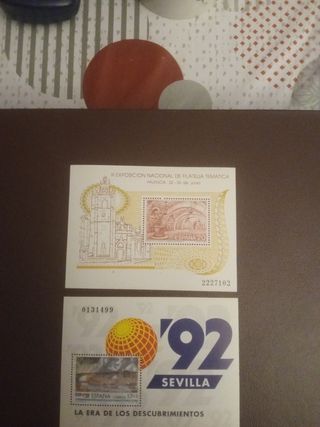 Sellos Hojas Bloque Varias