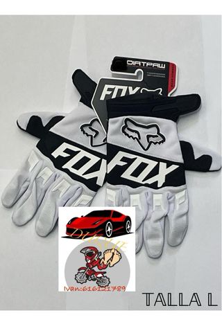 Guantes Fox blancos L enduro cross mtb quads