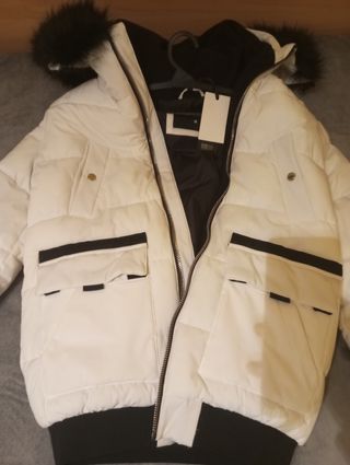 Chaqueta plumas blanco