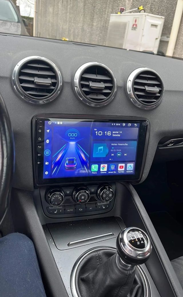 Rádio Android 12 Audi TT com GPS