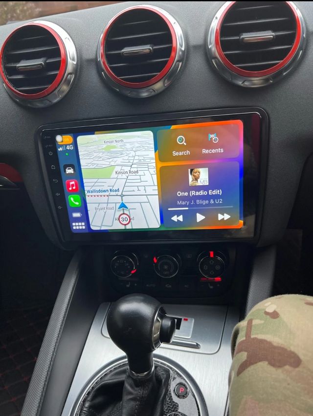 Rádio Android 12 Audi TT com GPS