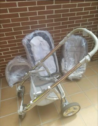 Carro bebecar trio ip-op gris