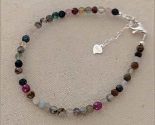 Pulsera, plata ley y minerales 