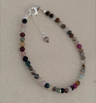 Pulsera, plata ley y minerales 