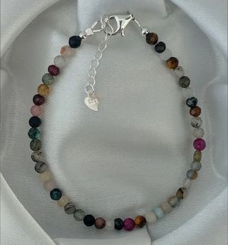 Pulsera, plata ley y minerales 