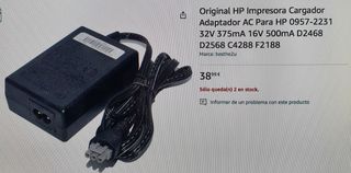 Cargador impresora HP