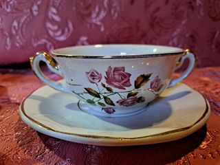 Tazas consomé pickman rosas