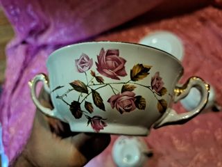 Tazas consomé pickman rosas