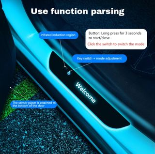 Listones umbral puerta Mercedes/AMG Luz LED