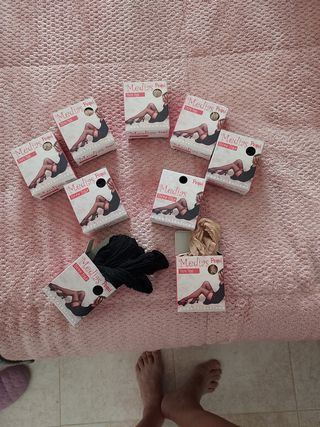 Lote de 3 pares de medias con liga TU