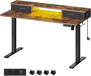 Scrivania Elettrica, 60 x 140 x (72-120) cm, Regol