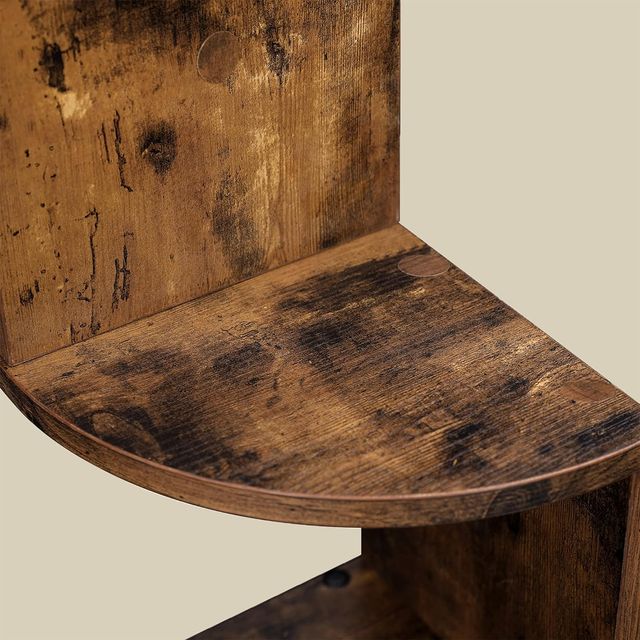 Scaffale Angolare da Parete, Mensola da Muro a 5 R