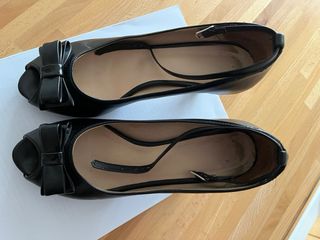 decoltè nere in pelle