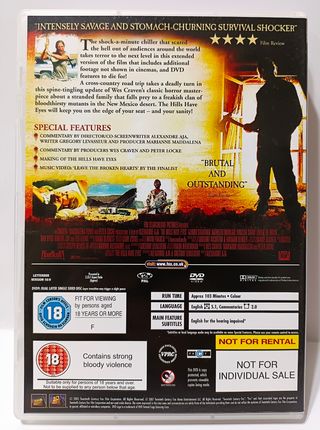 LOTE DVD THE HILLS HAVE EYES