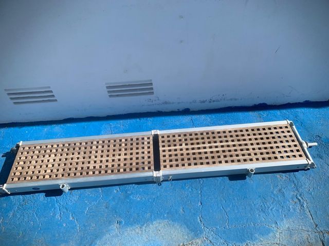 Pasarela plegable aluminio 2mts