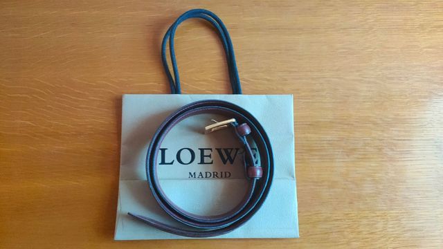 LOEWE: Cinturón Cuero 100