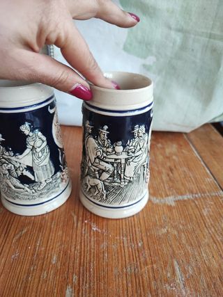 Set 5 boccali birra Germany più Caraffa vintage