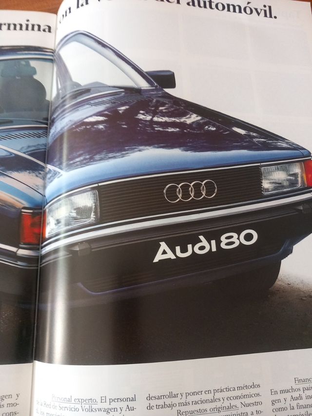 Catálogo audi 80 B2 1982