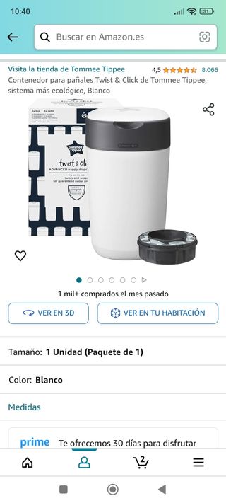 Contenedor pañales Tommee Tippee NUEVO