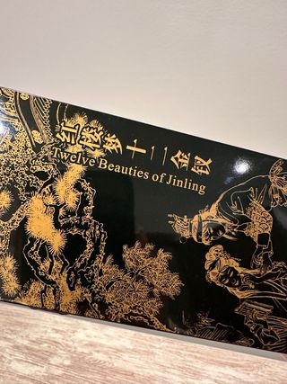 Biombo chino de mesa