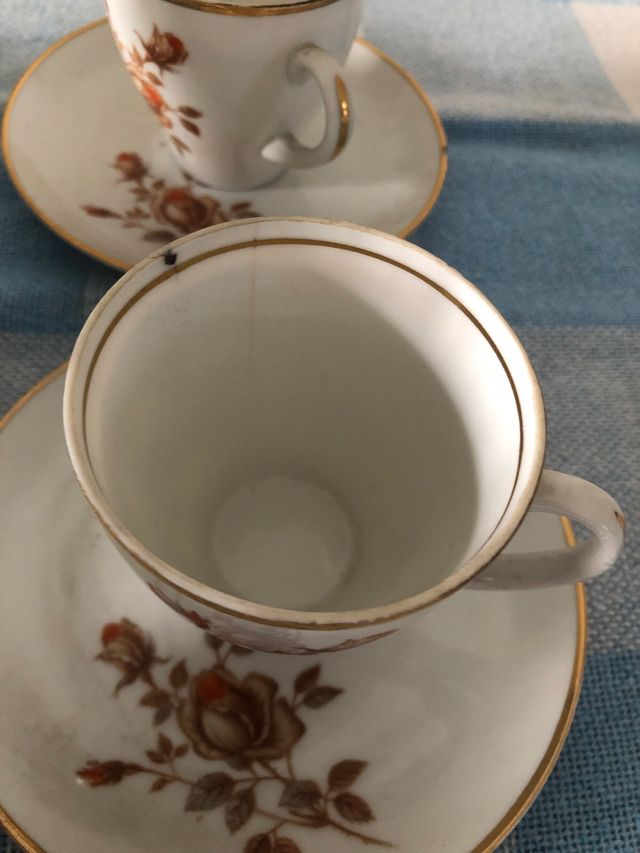 Juego de café o té floral vintage