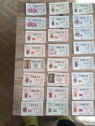 LOTE DECIMOS LOTERIA NACIONAL 1997