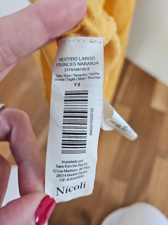 Vestido largo  Nicoli T8