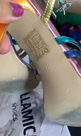 Sandali multicolor misura 37