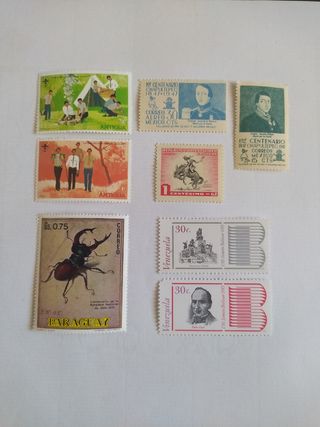 L~38.~ SELLOS DE AMÉRICA (8).NUEVOS.