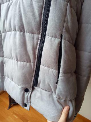 Abrigo Plumifero Gris