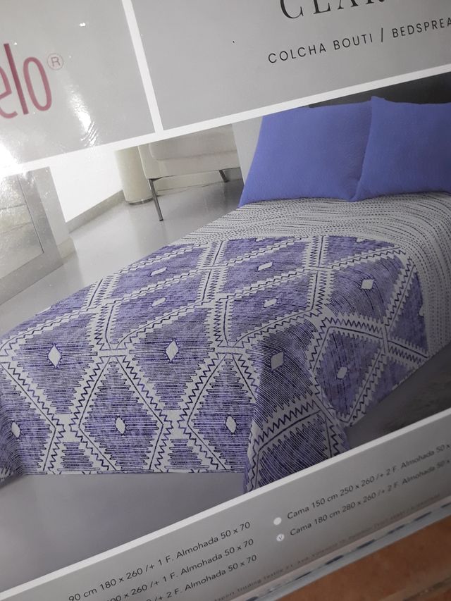 Colcha Bouti Karamelo cama 180 cm