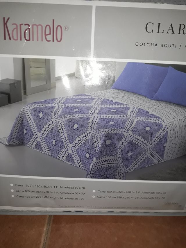 Colcha Bouti Karamelo cama 180 cm