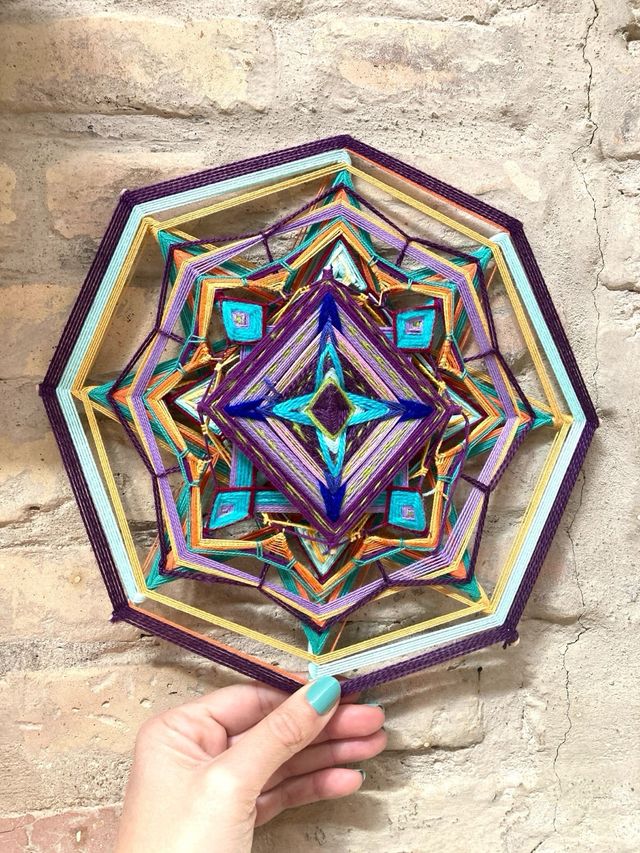 Mandala tejido