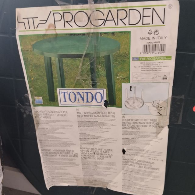 Mesa jardín redonda 