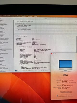 Imac 21,5 mediados del 2011