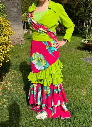 Vestido dos piezas flamenca