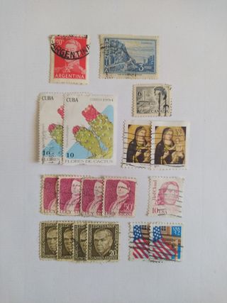 L~46.~SELLOS DE AMÉRICA(18).REPETID.