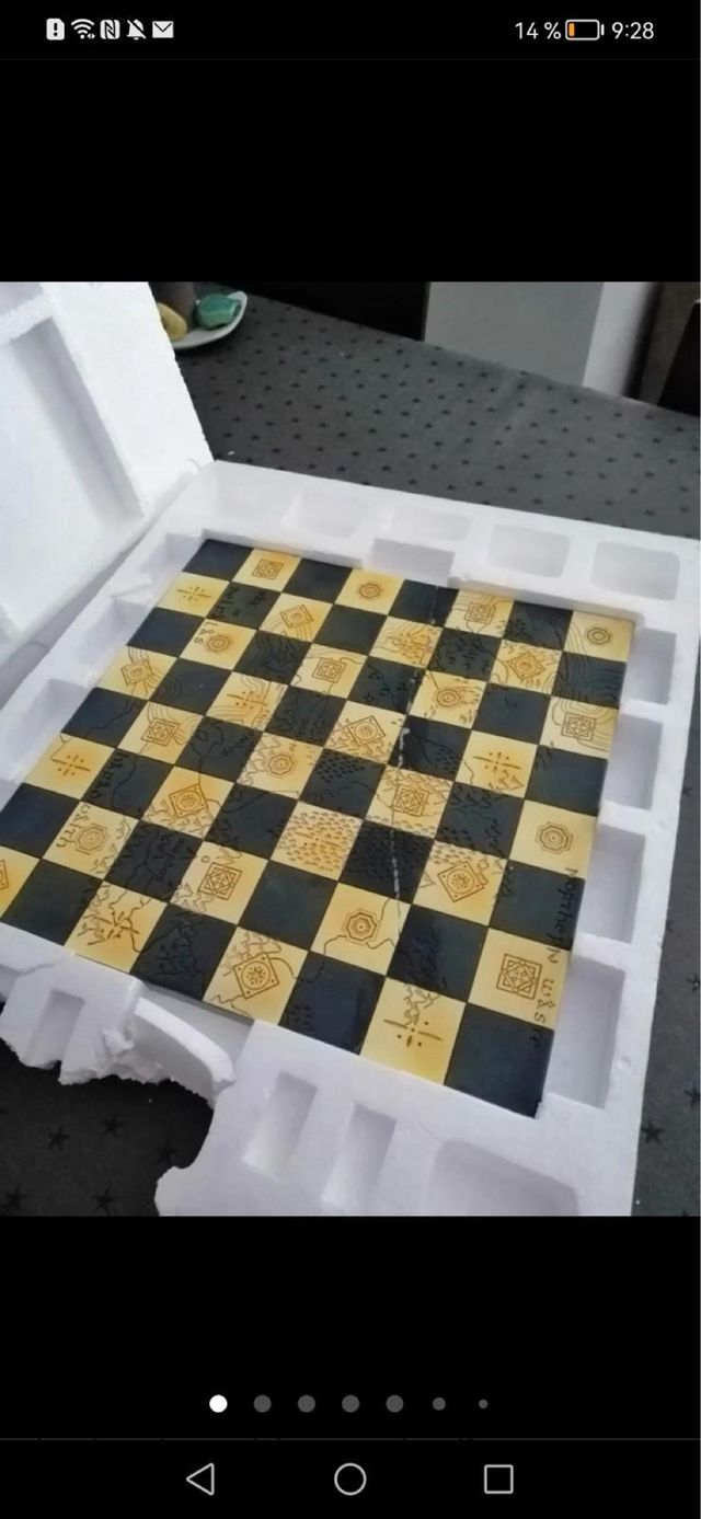 Tablero de ajedrez el señor de los anillos