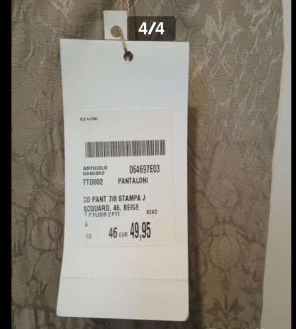 Pantalone donna Conbipel tg 44 beige