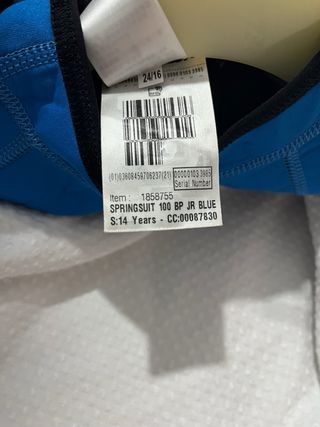 Traje de neopreno talla 14