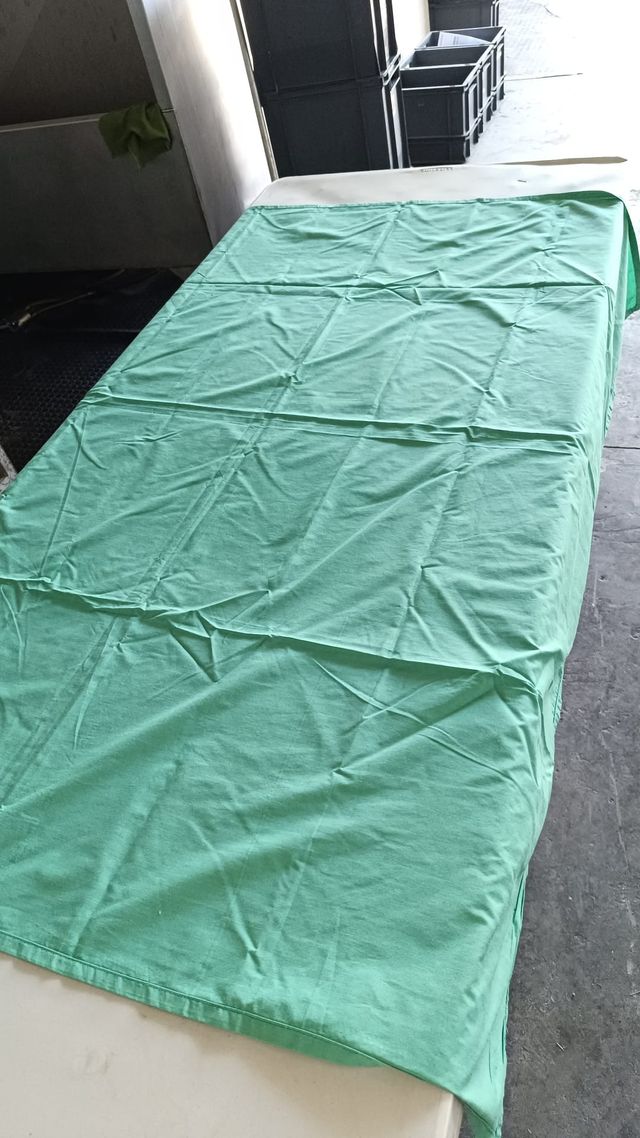 35 tovaglie in stoffa verde