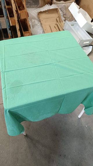 35 Manteles de tela verdes